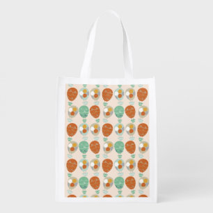Whimsical Hot Air Balloons Reusable Grocery Bag