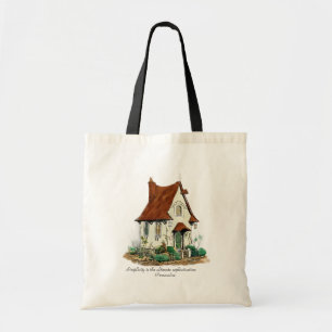 Whimsical House Leonardo Da Vinci Quote Tote Bag