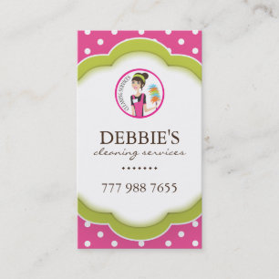 Whimsical Housekeeper Business Card