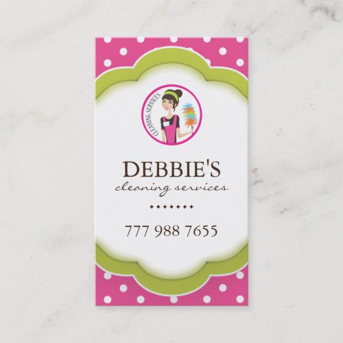 Whimsical Housekeeper Business Card