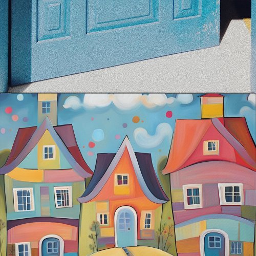Whimsical Houses Doormat