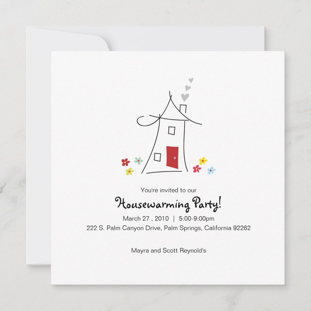 Whimsical Housewarming Party Invitation Zazzle