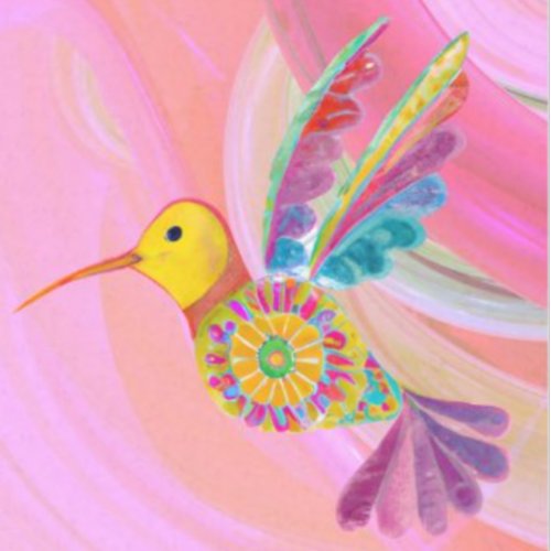 Whimsical Hummingbird      Tissue Paper