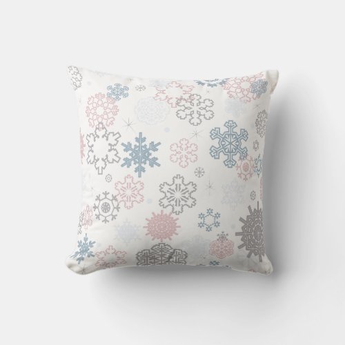 Whimsical Icicle Silhouettes Cream  Pastel Shades Throw Pillow
