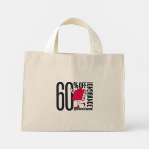 Whimsical Ignorance Is Banned Educational Tiny  Mini Tote Bag