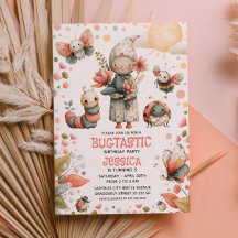Whimsical Insects BUGTASTIC Nature Kids' Birthday