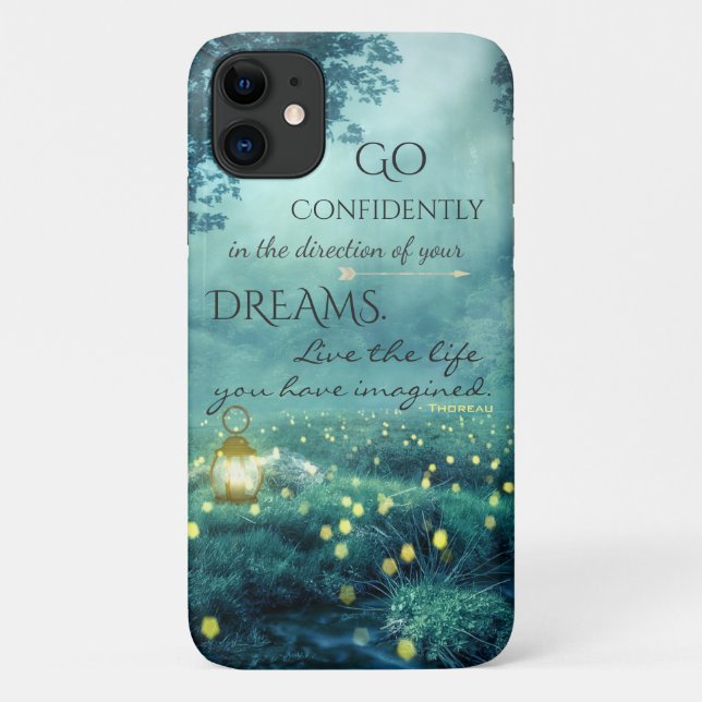 Whimsical Inspiring Dreams Quote Case-Mate iPhone Case (Back)