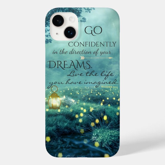 Whimsical Inspiring Dreams Quote Case-Mate iPhone Case (Back)