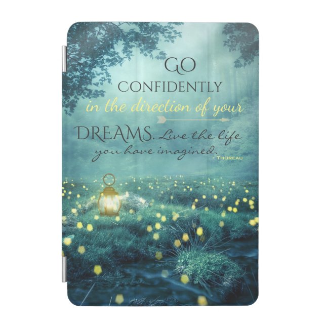 Whimsical Inspiring Dreams Quote iPad Mini Cover (Front)