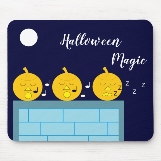 Whimsical Jack-o'-Lanterns: Mouse Pad (Front)