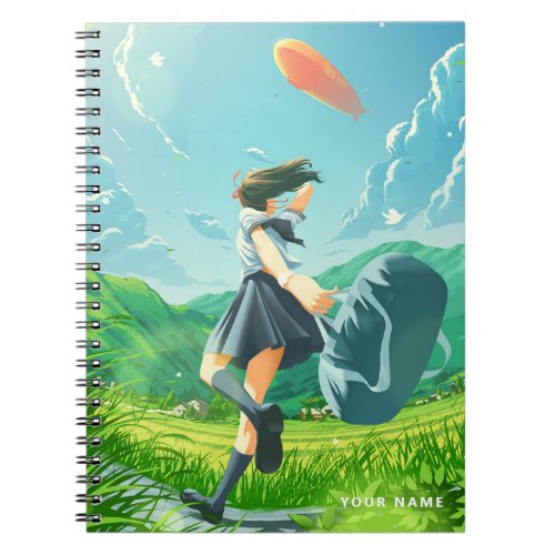 Whimsical Japanese Art Notebook Personalised