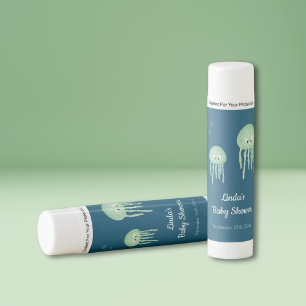 Whimsical Jellyfish Boy Baby Shower Favors Lip Balm