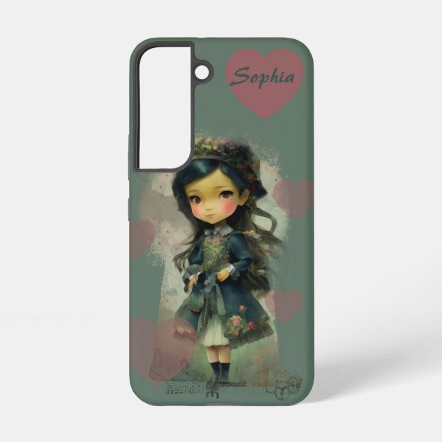 Whimsical Kawaii Fairy Tale Girl Samsung Galaxy Case (Back)