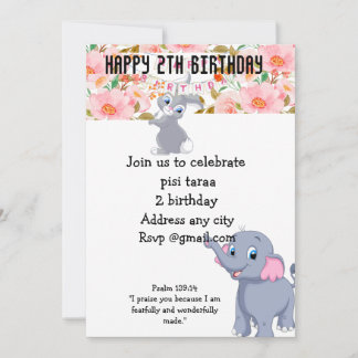 Whimsical Kids Floral Gift Bag | Colorful Birthday Holiday Card