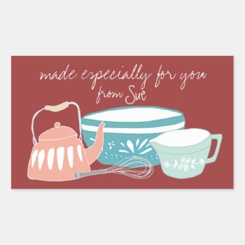 Whimsical Kitchen Gift Stickers by Siberianmom at Zazzle