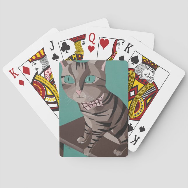 Whimsical Kitty Poker Cards (Back)