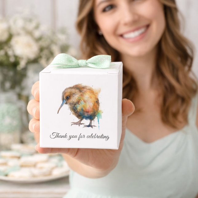 Whimsical Kiwi Bird Baby Shower | Sweet Pipi Favor Boxes (Creator Uploaded)