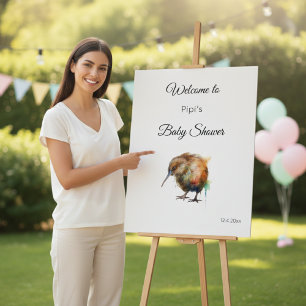 Whimsical Kiwi Bird Baby Shower   Sweet Pipi Foam Board