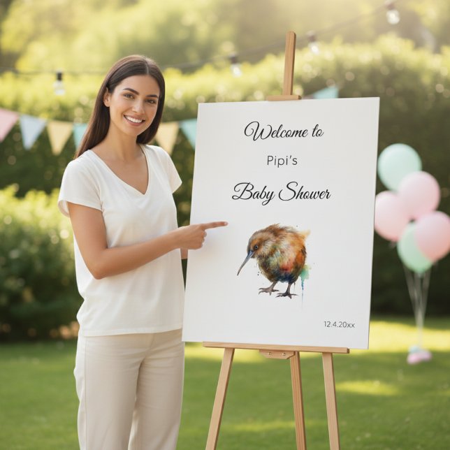 Whimsical Kiwi Bird Baby Shower | Sweet Pipi Foam Board (Creator Uploaded)