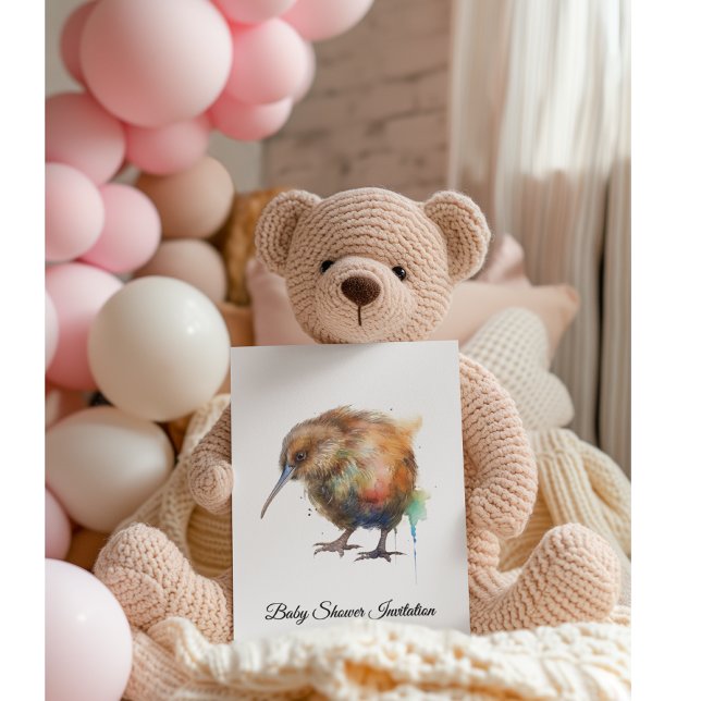 Whimsical Kiwi Bird Baby Shower | Sweet Pipi Invitation (Creator Uploaded)