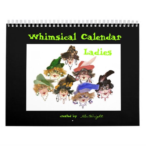Whimsical Ladies Calendar