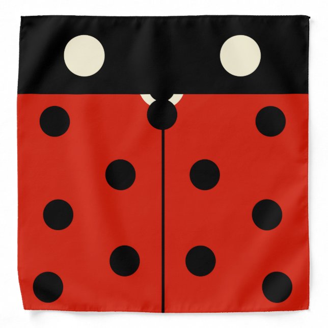 Whimsical Ladybug Bandana (Front)