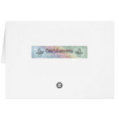 Whimsical Ladybug Kitty Cat Puppy Card (Back Horizontal)