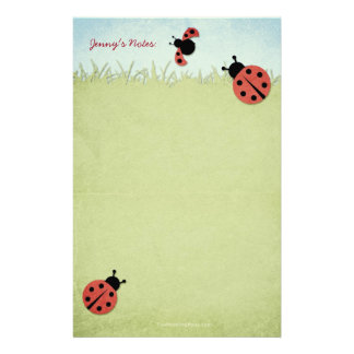 Lady Bug Stationery | Zazzle