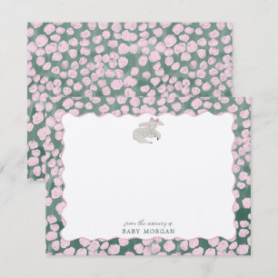 Whimsical Lamb Nursery Note Card