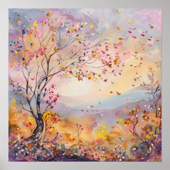 Whimsical Landscape Fantasy Wall Decor Poster (Front)