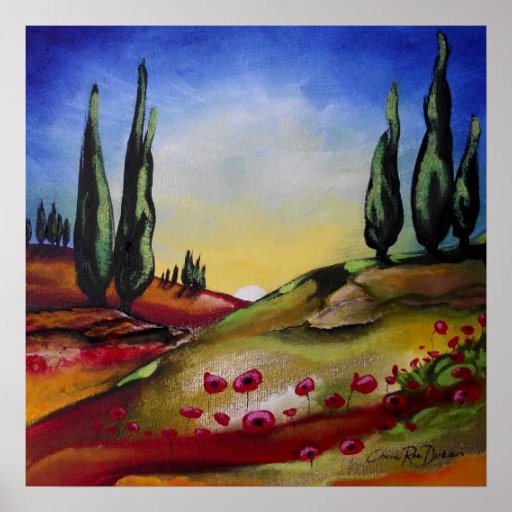 Whimsical Landscape Poster | Zazzle