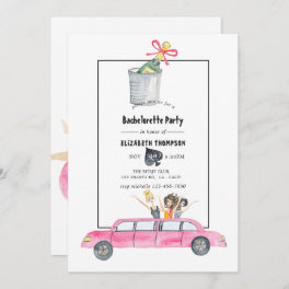 Whimsical Las Vegas Bachelorette Party Invitation