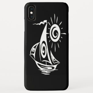 Whimsical Lazy Sailboat iPhone XS Max Case
