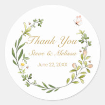 Whimsical Leafy Wreath with Butterfly