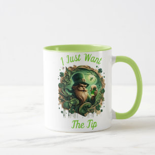 Whimsical Leprechaun Savoring A Pint Mug