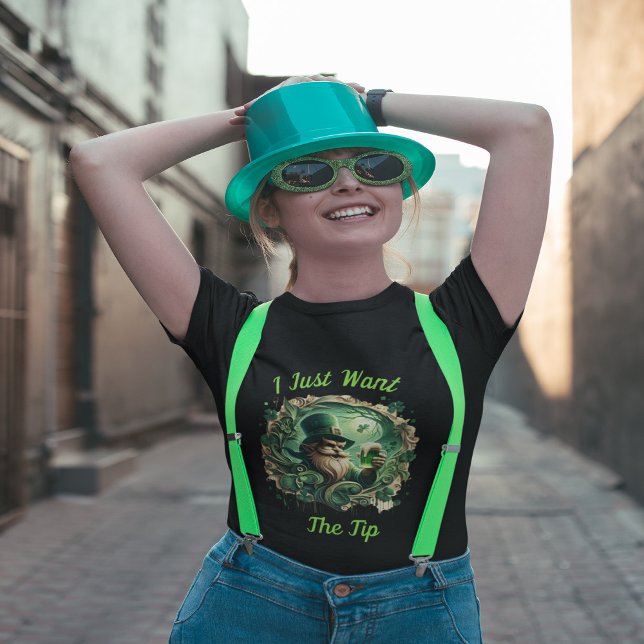 Whimsical Leprechaun Savoring A Pint T-Shirt (Creator Uploaded)