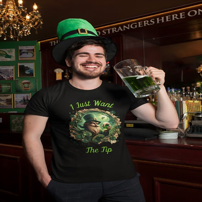 Whimsical Leprechaun Savoring A Pint T-Shirt (Creator Uploaded)