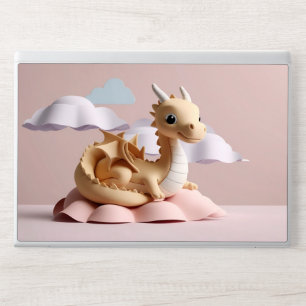 Whimsical Light-Brown Dragon Figurine HP Laptop Skin