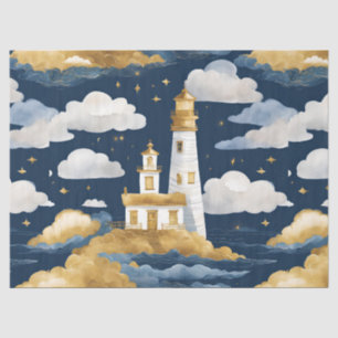 Whimsical Lighthouse Tissue Paper