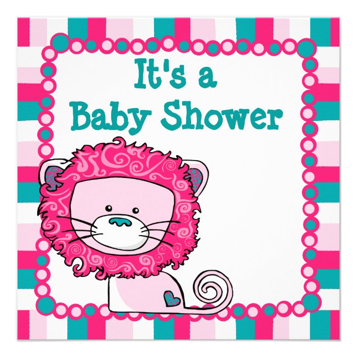 Whimsical Giraffe Baby Shower Custom Invitations