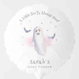 Whimsical Little Boo Halloween Baby Shower Balloon