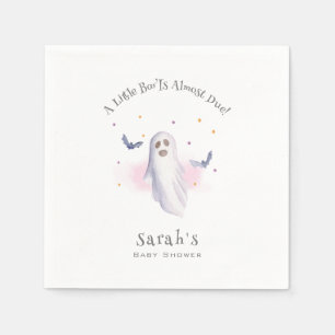 Whimsical Little Boo Halloween Baby Shower Napkins