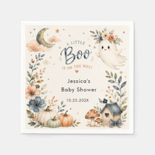 Whimsical Little Boo on the Way Baby Shower Napkins