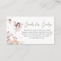 Whimsical Little Fairy Baby Shower Books for Baby