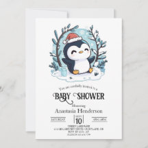 Whimsical Little Penguin Baby Shower