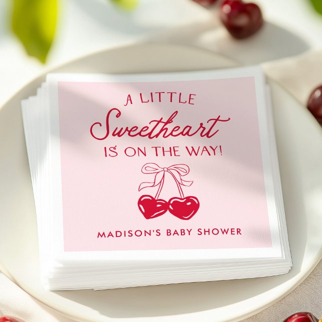 Whimsical Little Sweetheart Baby Shower Napkins (Creator Uploaded)