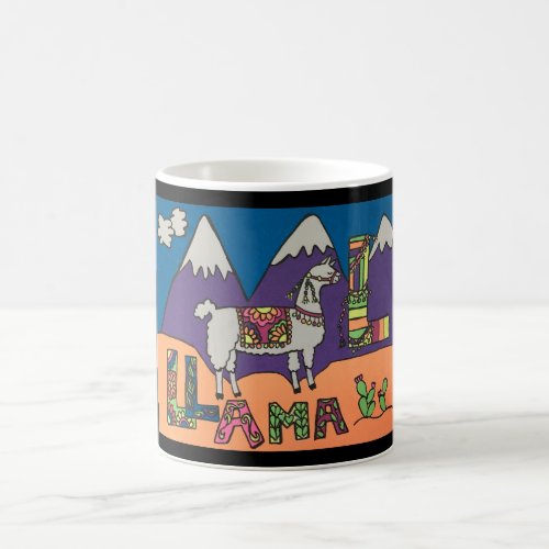 Whimsical Llama Mug