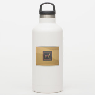 Whimsical Llama vinyl water bottle sticker