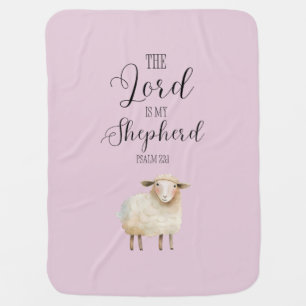 Whimsical Lord is My Shepherd Psalm 23:1 Baby Blanket
