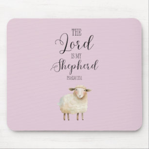 Whimsical Lord is My Shepherd Psalm 23:1 Mouse Pad